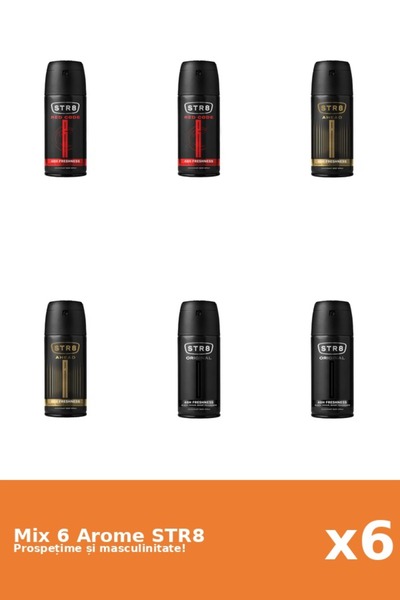 str8 Set 6 Mix STR8: 2x Ahead, 2x Original, 2x Red Code