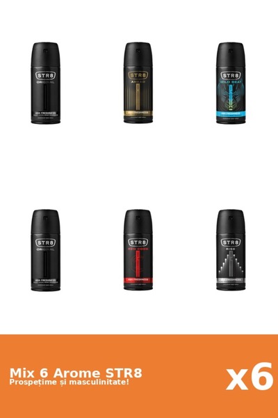 str8 Set 6 Mix STR8: 1x Ahead, 2x Original, 1x Red Code, 1x Rise, 1x Wild Beat