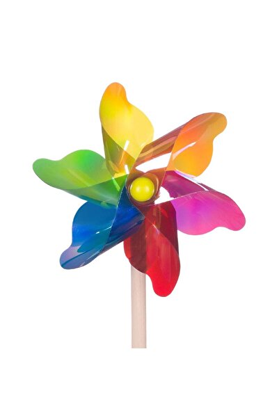 OEM Morisca de Vant Colorata cu Betisor din Lemn 30cm