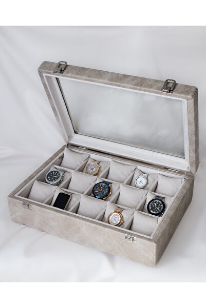 Shansora Design 15-Piece Watch Box, Custom Made, Handmade Accessory Organizer