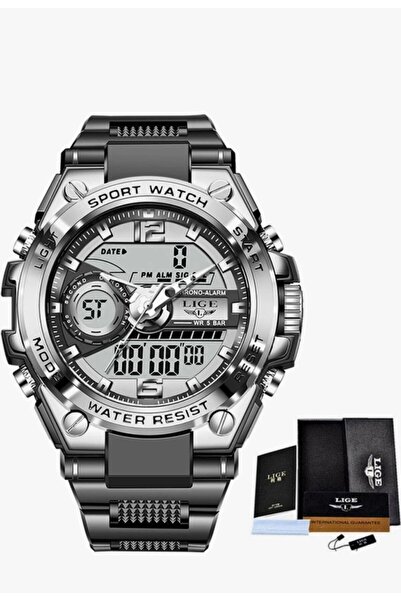 GÜMRÜK MARKET LİGE Erkek Dijital Askeri Kol Saati Su Geçirmez Kuvars Saat