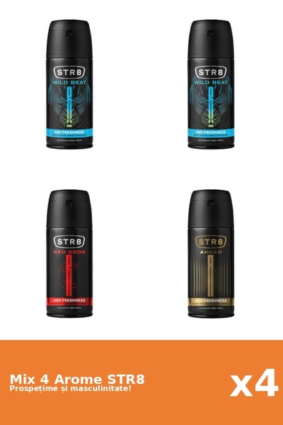 str8 Set 4 Mix STR8: 1x Ahead, 1x Red Code, 2x Wild Beat