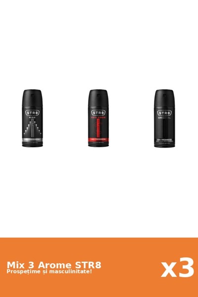 str8 Set 3 Mix STR8: 1x Original, 1x Red Code, 1x Rise