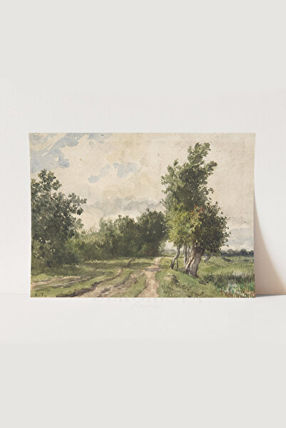 HOME DEKORİSTA Vintage manzara resim tablo poster sanatsal baskı, home dekori...