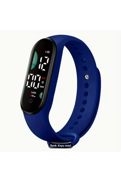 BLOG LED Dokunmatik Spor Saat – Dayanıklı PVC Kayışlı, Dijital Unisex Bilekli...