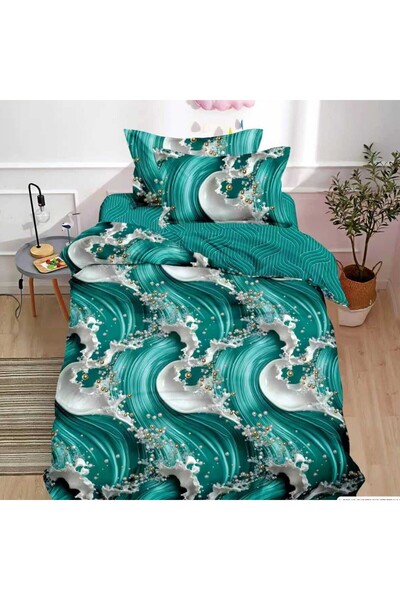 Casa de Vis Bedding set, 1 person, 150 x 220 cm, satin finish, 4 pieces, Y60-156