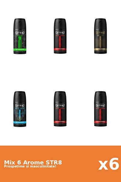 str8 Set 6 Mix STR8: 1x Ahead, 1x FR34K, 3x Red Code, 1x Wild Beat