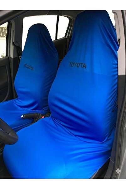 Oto Aksesuarcım Stretch Fabric Fabric Service Cover Front 2-Piece Toyota Blue