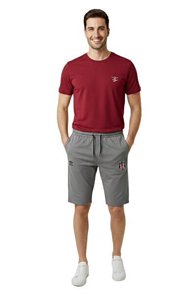 Beşiktaş Pantaloni scurți gri din bumbac Bjk Umbro