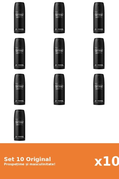 str8 Set 10 Deodorant Spray Original, 150 ml