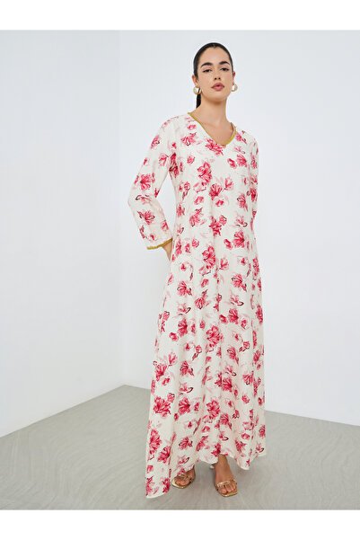 Styli Women Floral Printed A-Line Jalabiya