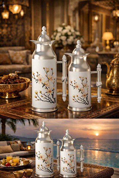 Generic Tea and coffee thermos set with a capacity of 1 liter and 700 ml, in ...