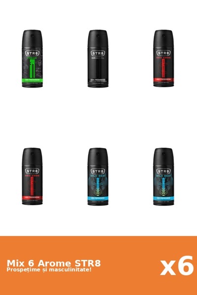 str8 Set 6 Mix STR8: 1x FR34K, 1x Original, 2x Red Code, 2x Wild Beat