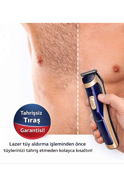 newnet Lazer Öncesi Sakal Vücut Ense Çizim Unisex - Tıraş makinası ve Akaesuar Set RD-6005