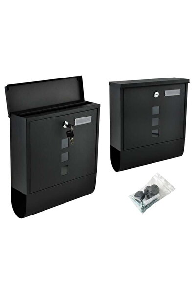 Selgot Outdoor Mailbox, Black Color, 2 Keys