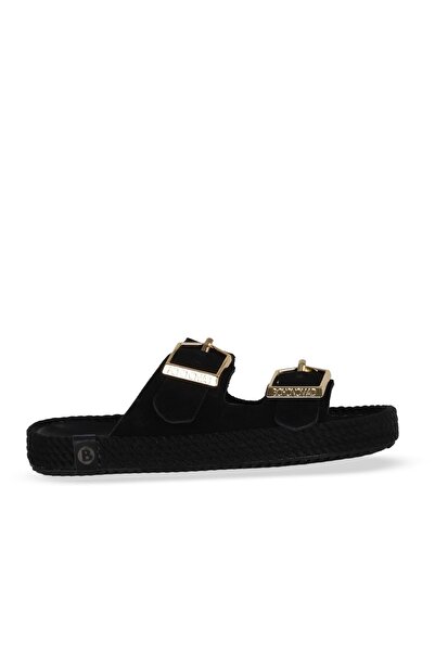 Bohonomad Black Suede Sydney Women's Buckle Slippers 24Sydney