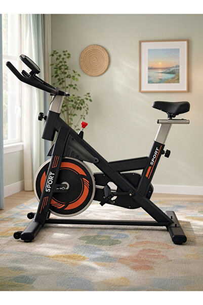 Fitness World Exercise bike with 8 resistance levels, adjustable handlebar,ho...