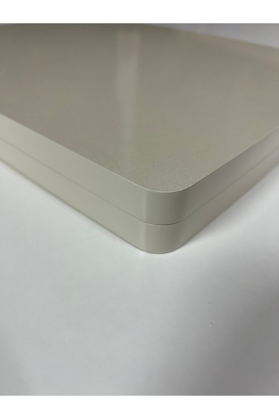 AKSET LÜX FULL KREM ZİGON ORTA BOY SEHPA TABLASI 46*41 CM