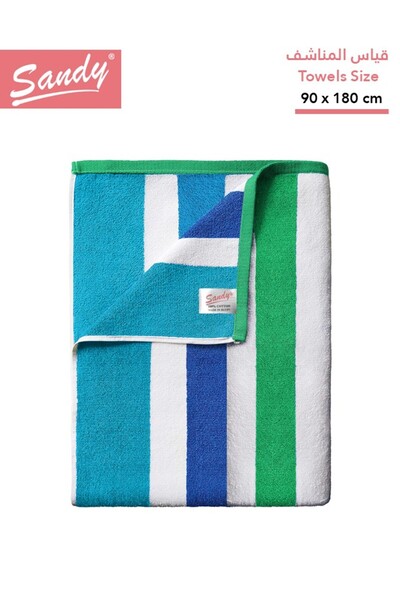 Sandy Extra Large Beach Towel 100% Egyptian Cotton, Size: 90x180 cm, Ultra So...