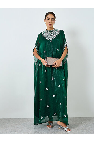 Maxim Creation By Styli Women Embellished High Neck Maxi Dress