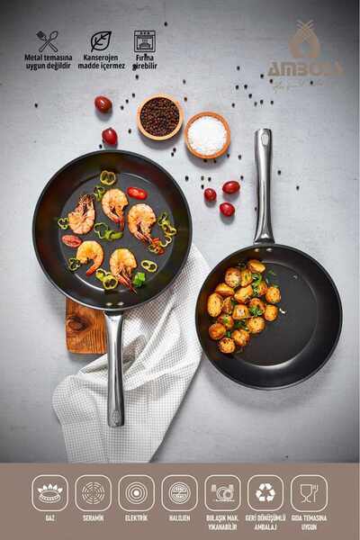 Amboss GRANITE FRY PAN -STEEL HAND-26cm