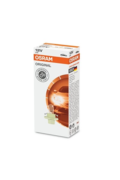 Osram ORİJİNAL Duy BX8.4d, 2352MFX6, 12V, 2W, 10'lu