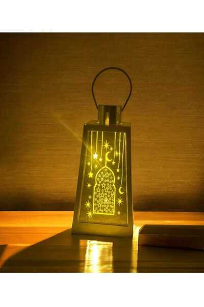 dehkah فانوس رمضان مصباح ضوء يعمل بالبطارية الحجم 27*10 Fanos Ramadan
