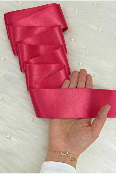 ZEYMERADE 6 cm Fuchsia Double Sided Satin Ribbon 10 Meters, Bundle Dowry Enga...
