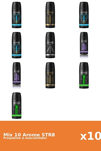 str8 Set 10 Mix STR8: 2x Ahead, 2x FR34K, 2x Game, 1x Rise, 3x Wild Beat