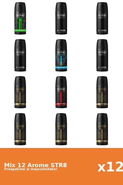 str8 Set 12 Mix STR8: 5x Ahead, 1x FR34K, 4x Original, 1x Red Code, 1x Wild Beat