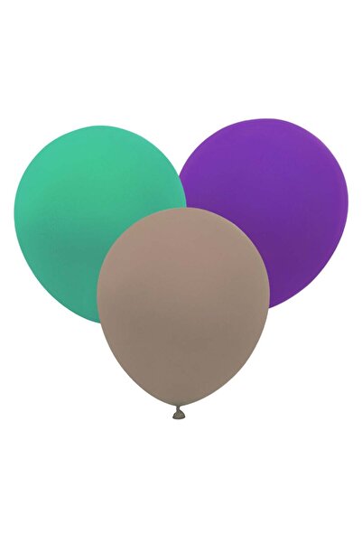 OEM Party Balloons Gold Green Purple 23cm - 12pcs
