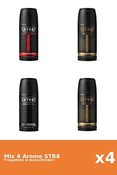 str8 Set 4 Mix STR8: 2x Ahead, 1x Original, 1x Red Code