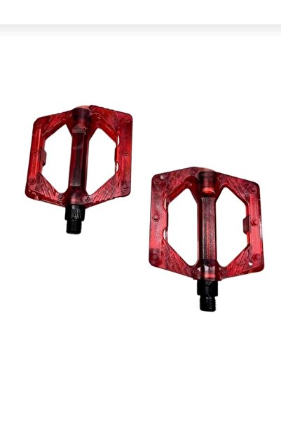 bossman ŞEFFAF RENKLİ PLATFORM ÇİVİLİ GENİŞ PEDAL PLATFORM BİSİKLET PEDALI RE...