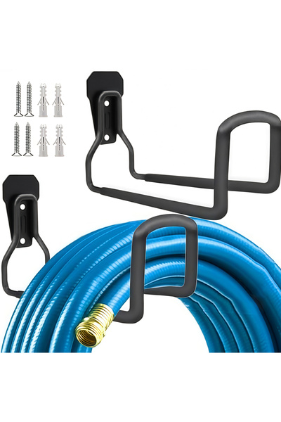 Leon Lifestyle خطاف تخزين جداري شديد التحمل للكراج - علاقة معدنية مبطنة لتعلي...