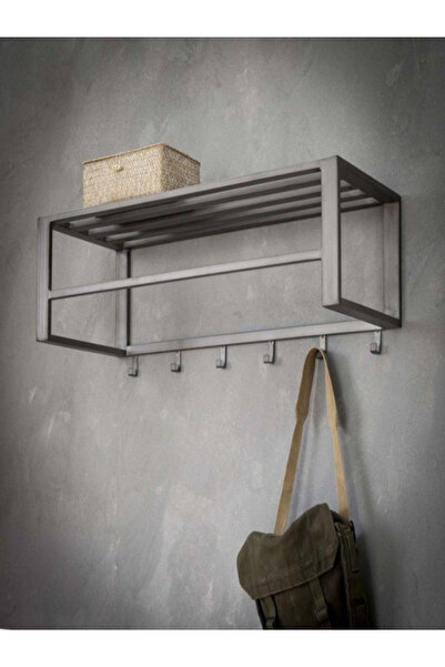 Gelişim Metal AXIS - RAW Demir Raflı Duvar Askısı - Metal Askılık - Elbise As...