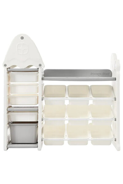 LITTLE ANGEL خزانة تنظيم الألعاب مع 14 صندوقًا وخطاف