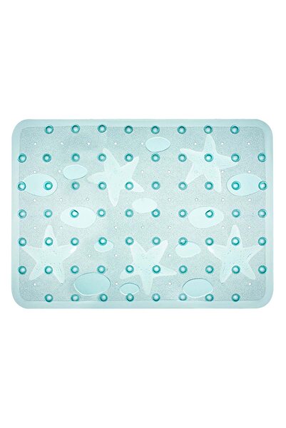 OEM Non-Slip Bath Mat Stars Large Turquoise 65x43cm