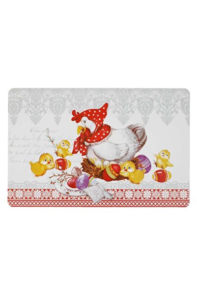 OEM Plastic Pasta Plate Holder Hen with Chicken 45x30cm