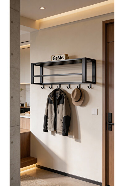 Gelişim Metal AXIS - Demir Raflı Duvar Askısı - Metal Askılık - Elbise Askısı...