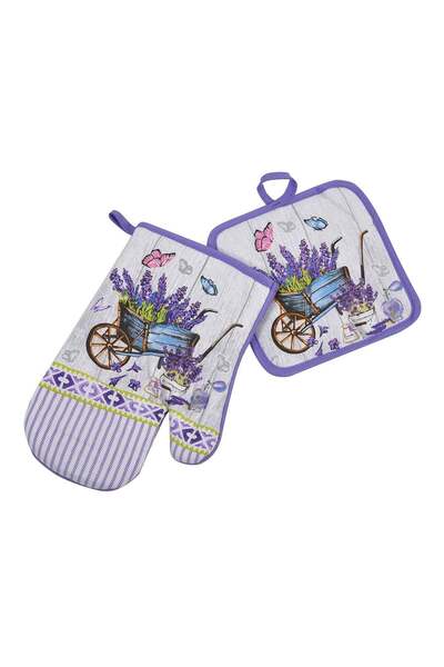 OEM Manusa & Servet de Bucatarie de Paste Lavanda - 2buc