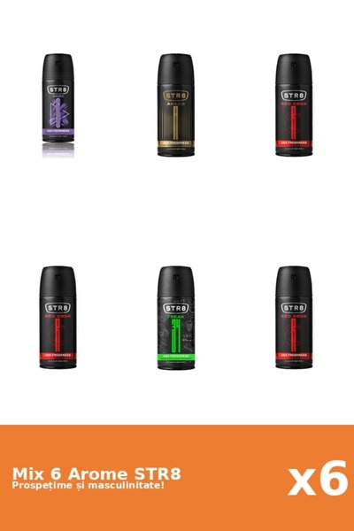 str8 Set 6 Mix STR8: 1x Ahead, 1x FR34K, 1x Game, 3x Red Code