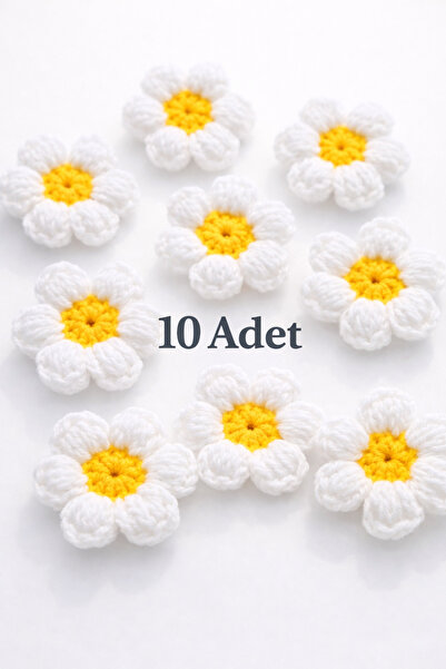 Attolya 10 adet 6 cm pofidik papatya, el emeğidir, el işi, el işi malzemesi, ...