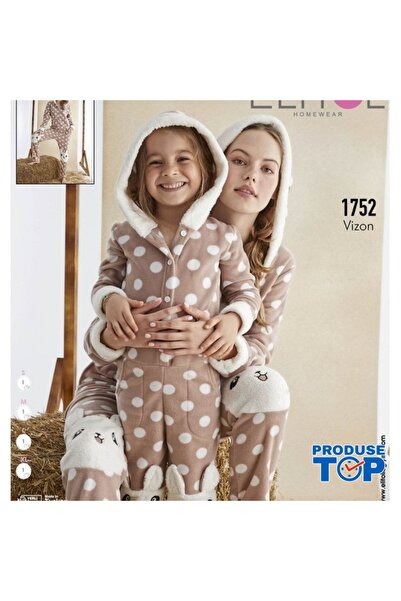 Produse.Top Salopetă bej Cocolino pentru fete cu glugă și buzunare