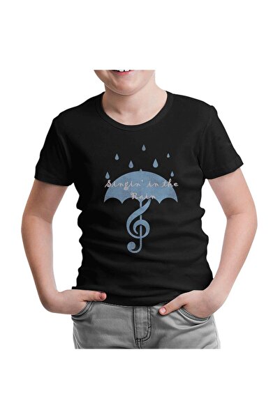 Lord T-Shirt Singin in the Rain - 2 Black Kids Tshirt