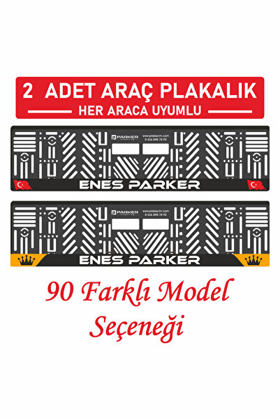 Parker Otomotiv A.Ş Otomobil Araç Plakalık (2 Adet ) Kişiye Özel Yazılı