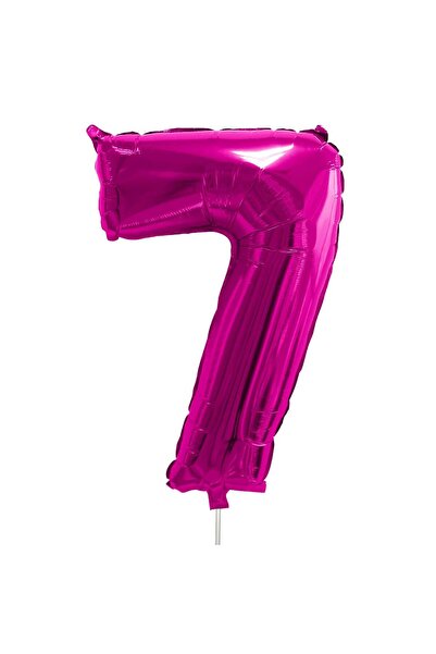 OEM Fuchsia Metallic Foil Party Balloon No.7 - 24cm