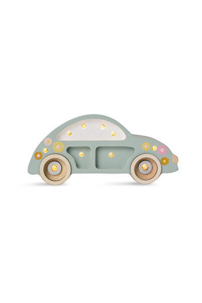 Generic Little Lights Beetle Car Mini Lamp Natural Wooden Night Light for Kid...