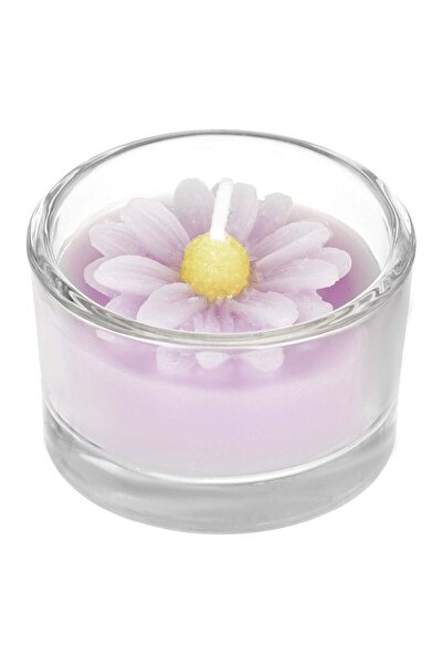 OEM Lumanare Margareta Colorata de Paste in Pahar din Sticla Ø5x3.5cm