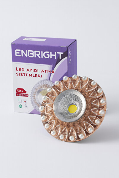 ENBRIGHT 8005 Cam Spot Kasası 5W Beyaz Işık Led Çerçeveli Günışığ