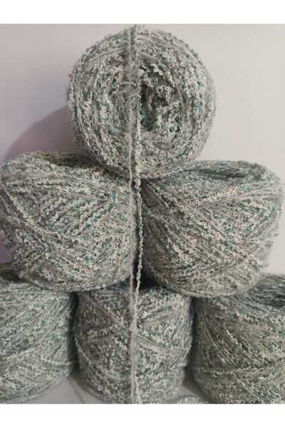 İPEK YÜN İPLİK DÜNYASI Fir de tricotat Angora (gri deschis) Buklet (turcoaz, ...